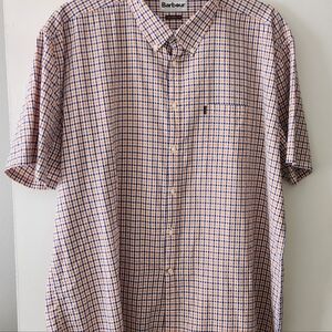 Barbour Seersucker Tailored Fit Button down, short sleeve